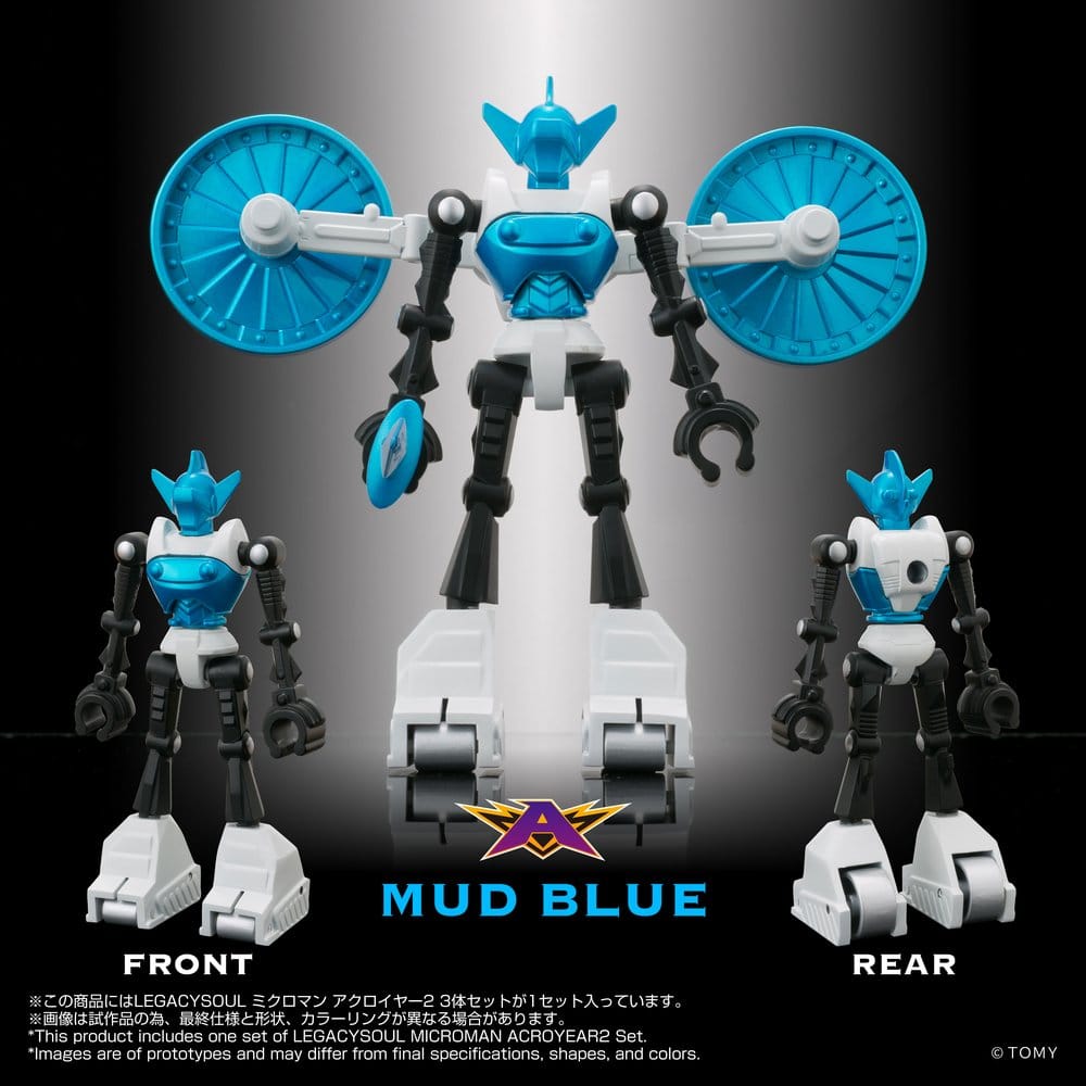 Microman - Legacysoul Actionfiguren 3er-Pack Acroyear 2 Figur – Bild 8