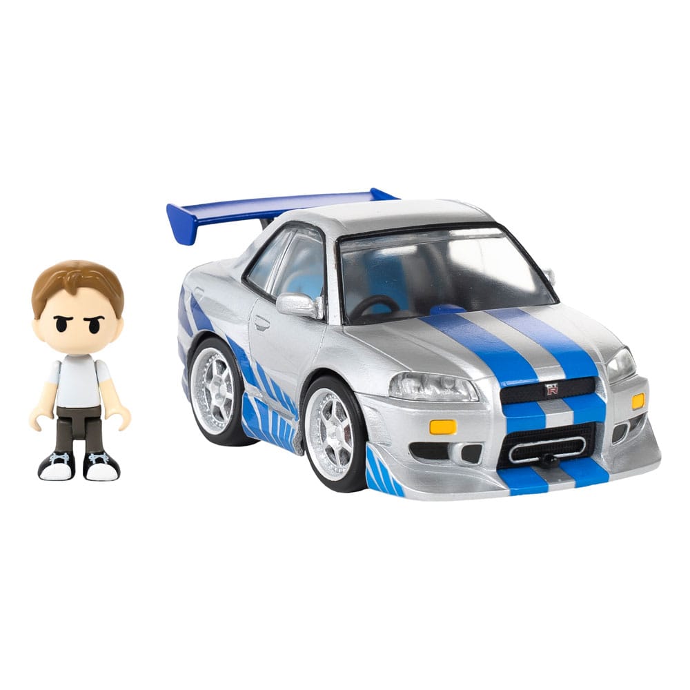 Fast & Furious - Q-Village Fahrzeug mit Minifigur Nissan Skyline GT-R (R34) Figur – Bild 1