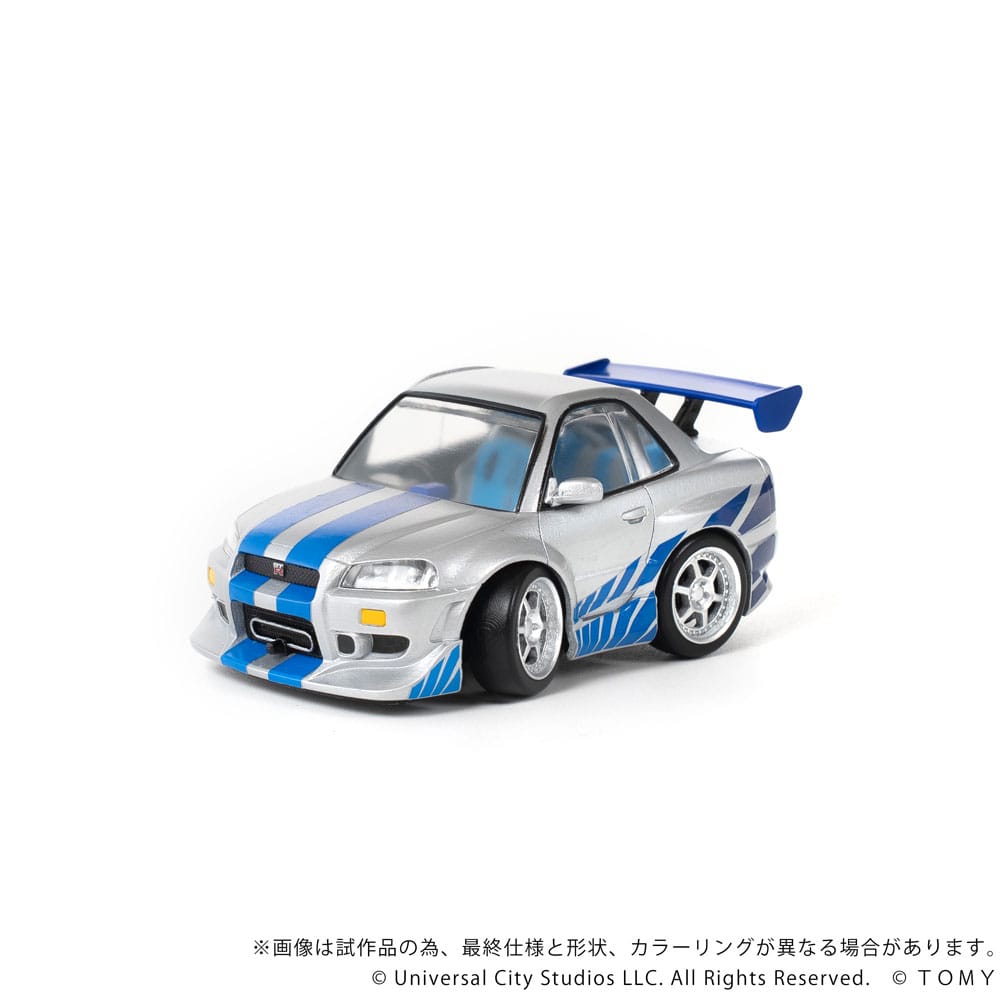 Fast & Furious - Q-Village Fahrzeug mit Minifigur Nissan Skyline GT-R (R34) Figur – Bild 4
