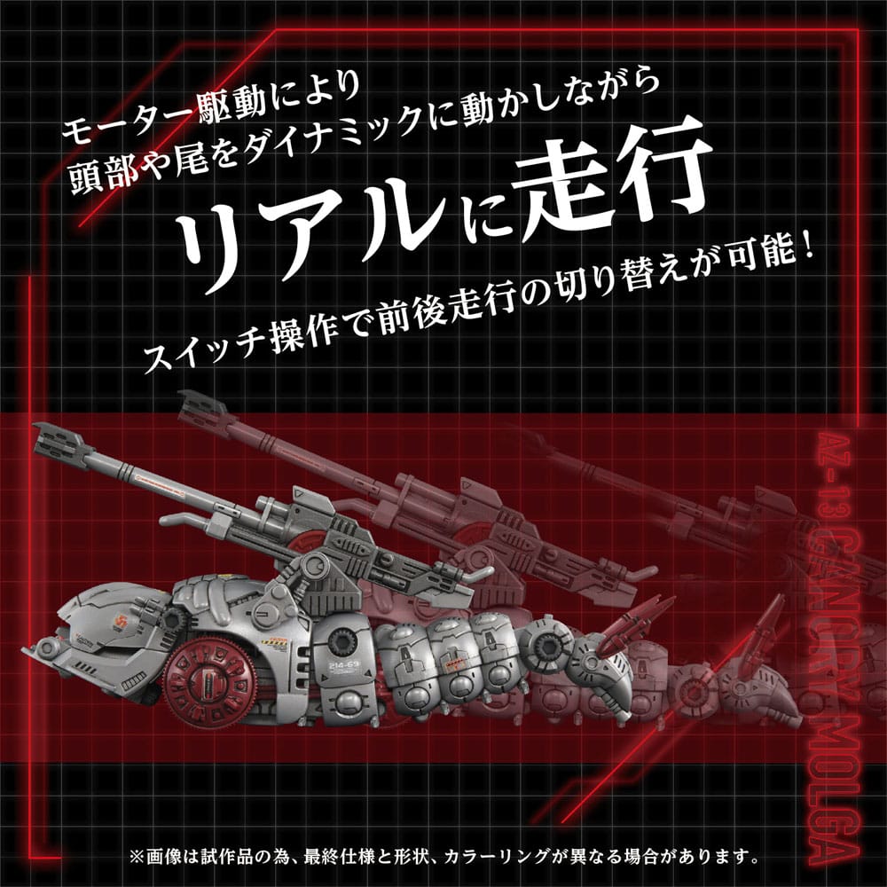 Zoids - Plastic Model Kit AZ-13 Canory Molga 1/72 Scale Figur – Bild 2