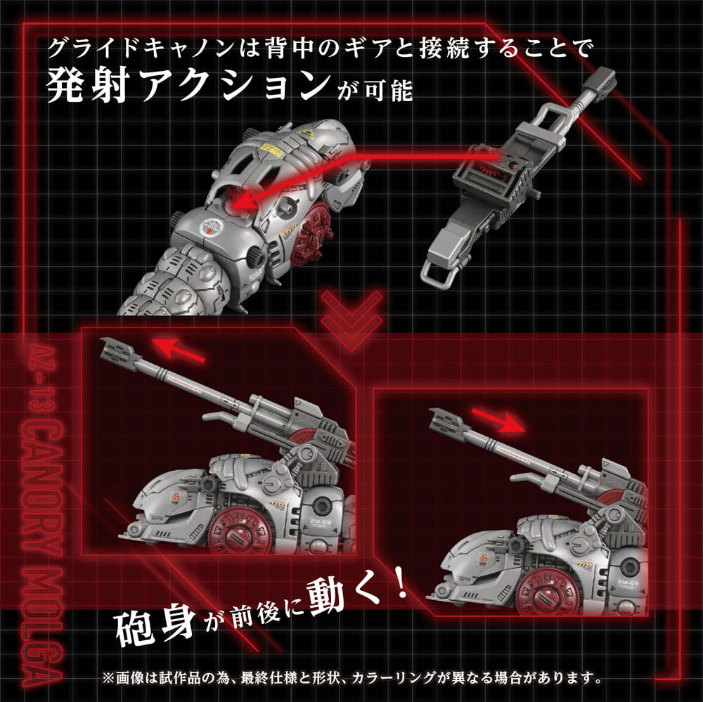 Zoids - Plastic Model Kit AZ-13 Canory Molga 1/72 Scale Figur – Bild 4