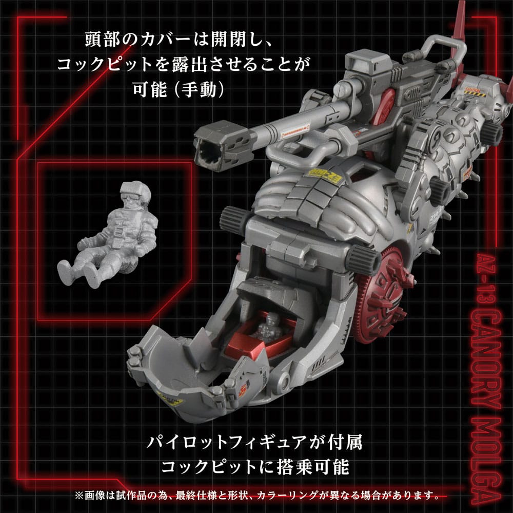 Zoids - Plastic Model Kit AZ-13 Canory Molga 1/72 Scale Figur – Bild 5