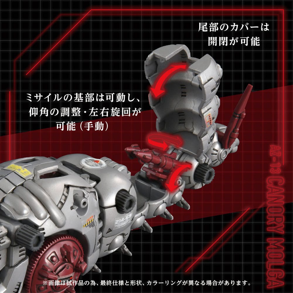 Zoids - Plastic Model Kit AZ-13 Canory Molga 1/72 Scale Figur – Bild 7