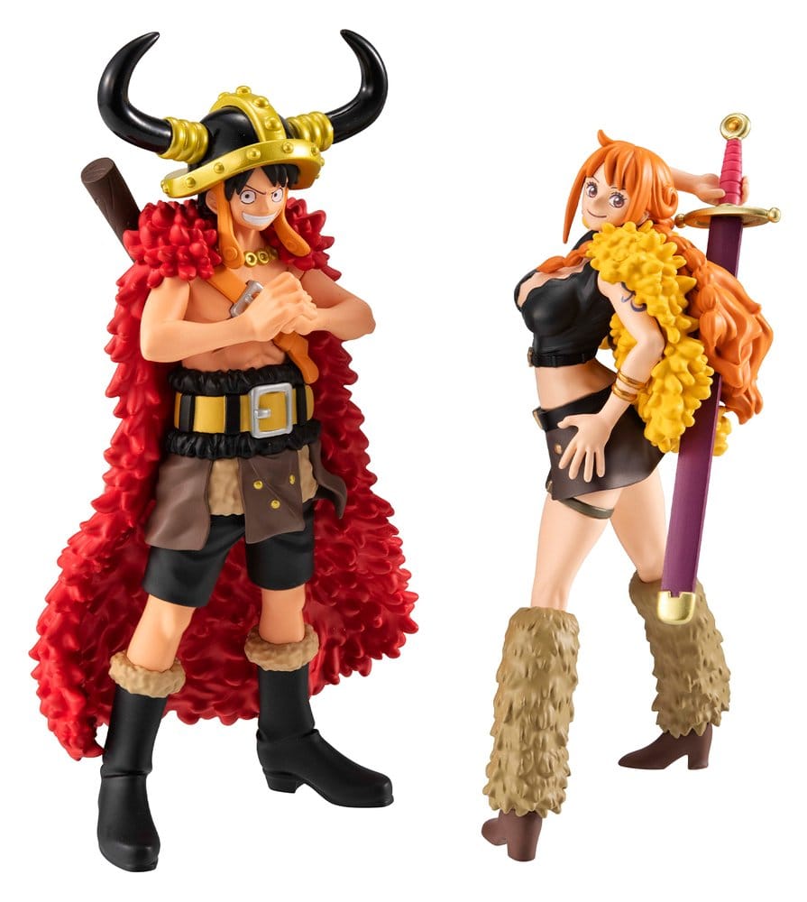 One Piece - WALLSTAR 2er-Pack Monkey D. Ruffy & Nami Ver. Elbaph 11 cm (with gift) – Bild 1