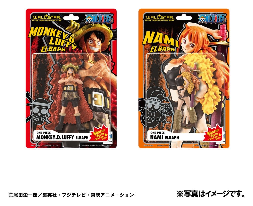 One Piece - WALLSTAR 2er-Pack Monkey D. Ruffy & Nami Ver. Elbaph 11 cm (with gift) – Bild 2