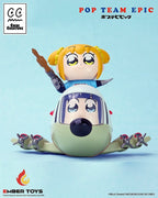 Pop Team Epic - Chibi Creature Vinyl Figuren 2er-Pack POPUKO & PIPIMI: Skeleton Competition Ver. – Bild 3