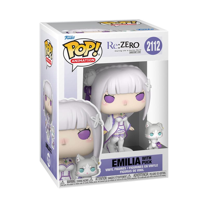 Re:Zero - POP!&Buddy Animation Vinyl Figuren Emilia w/Puck – Bild 2