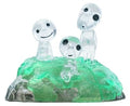 Studio Ghibli - Prinzessin Mononoke Kumukumu Kristallfigur Kodama – Bild 1